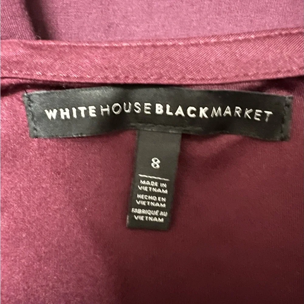 White House Black Market burgundy, Mini Knit A-Line Skirt size 8